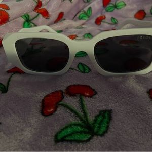 White Prada sunglasses
